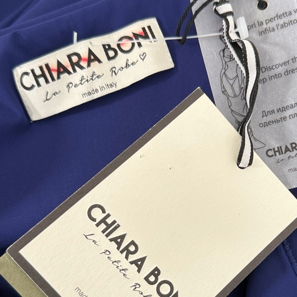 Chiara Boni La Petite Robe Yiana Floral Appliqué Gown Size 10 $1090 - Picture 12 of 13